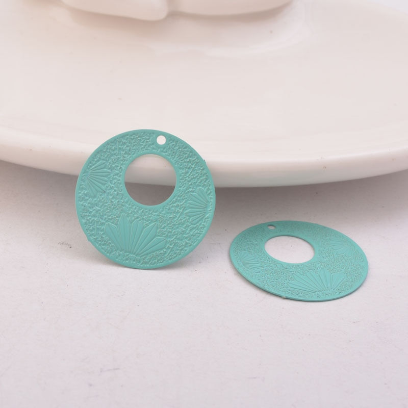 Miniatura: 2 estampes rondes - 21  mm - laiton - 10 coloris