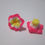 Miniatura: 15 mm - 2 perles fleur en fimo multicolores