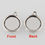 Thumbnail: 12 mm - double round support - silver metal - double sided