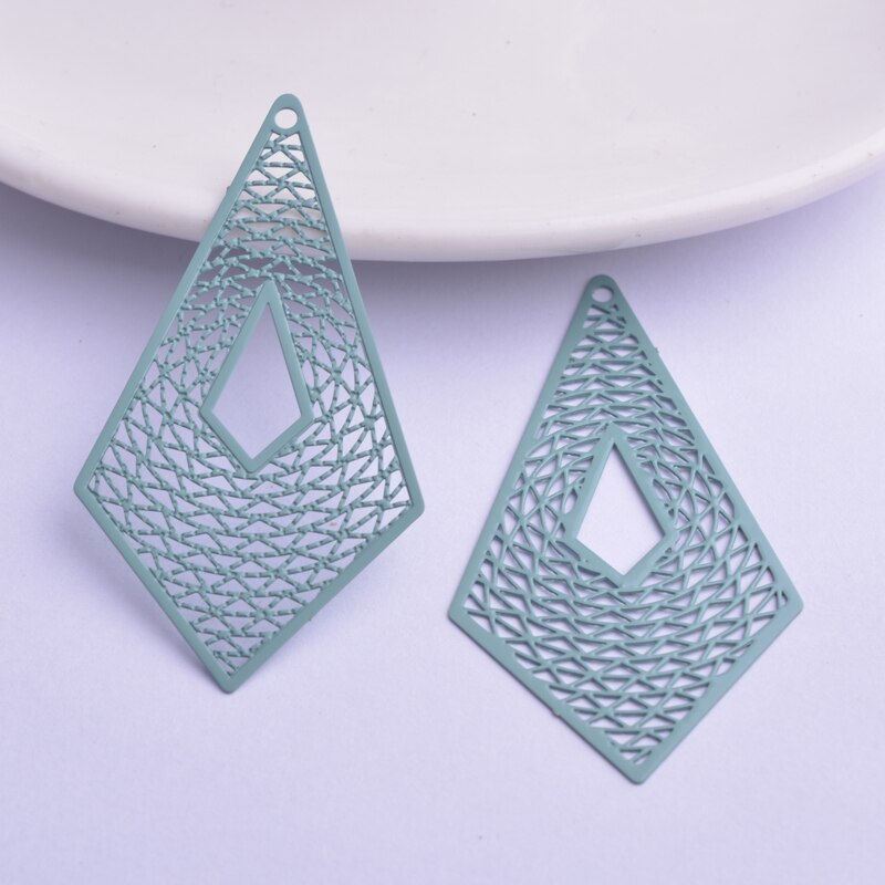 Miniature : 2 estampes filigranes cerf volant - en laiton  - 54 x 30 mm - 10 coloris