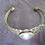 Thumbnail: 25 x 18 mm - bracelet escalve filigrane - cabochon 25 x 18 mm - laiton - bronze