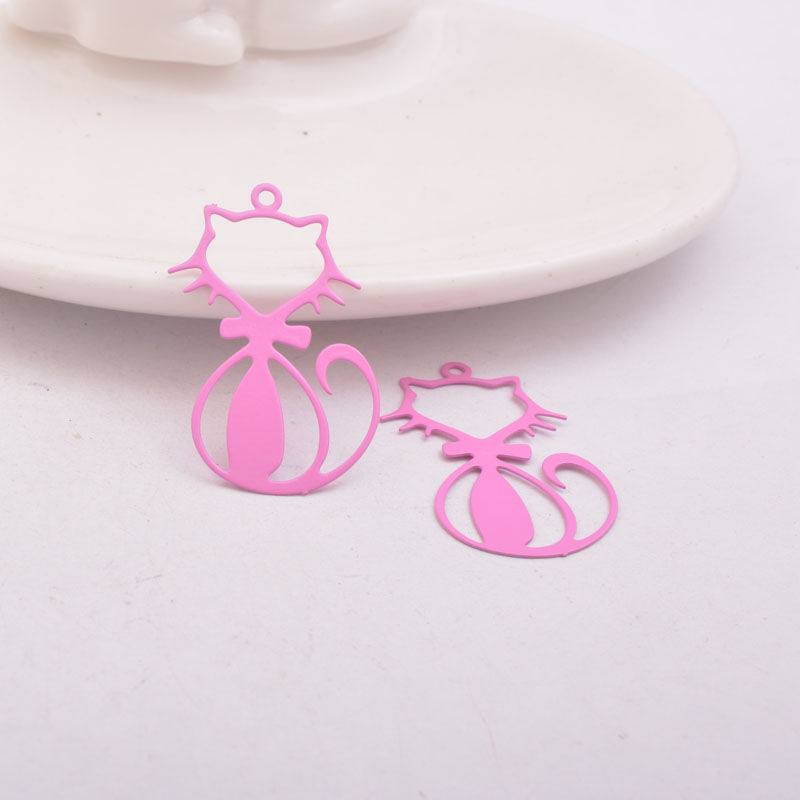 Thumbnail: 2 cat prints - 34 x 20 mm - 8 colors to choose from
