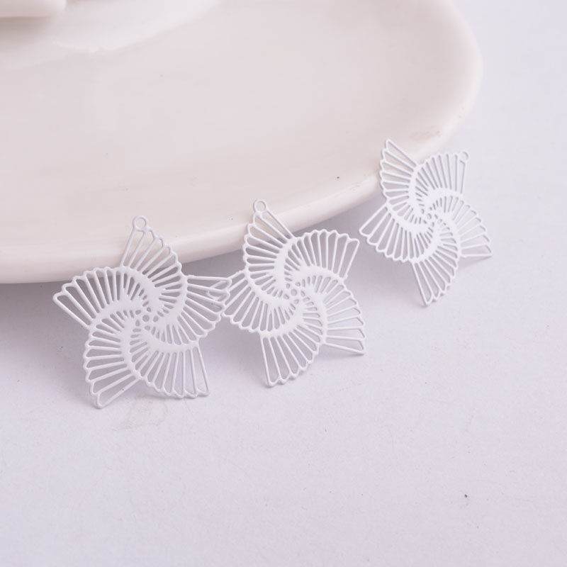 Miniatura: 2 estampes spirales - 22  x 23 mm - laiton peint - 12 coloris