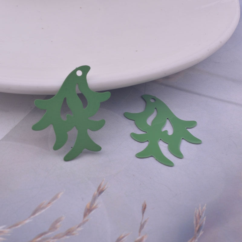 Miniaturbild: 2 estampes corail - 27 x 20 mm - 10 coloris au choix