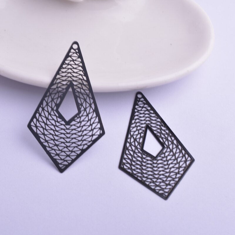Miniature : 2 estampes filigranes cerf volant - en laiton  - 54 x 30 mm - 10 coloris