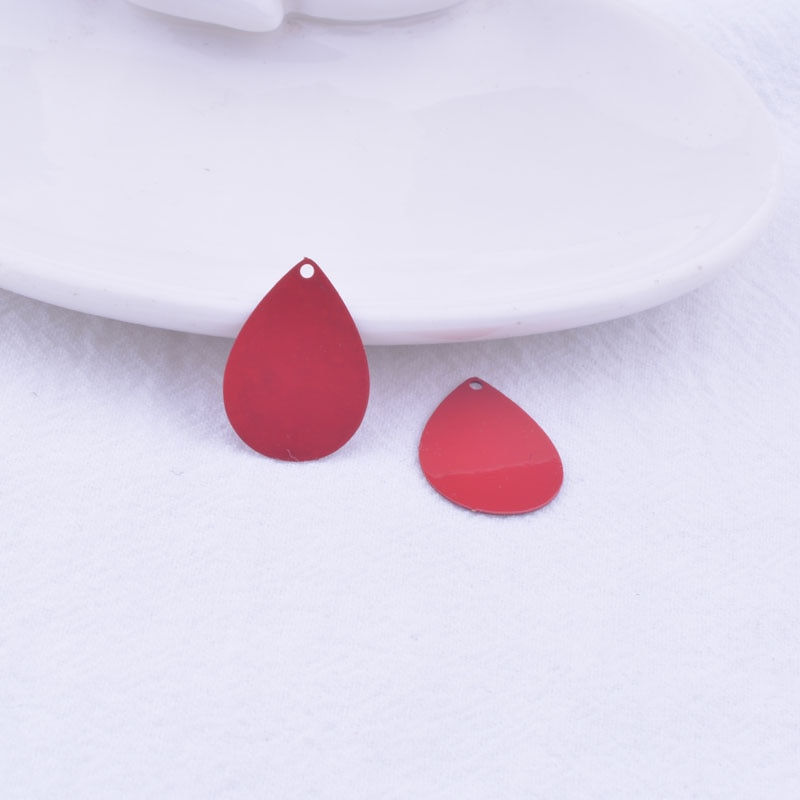 Thumbnail: 4 drops prints - 21 x 15 mm - painted brass - 10 colors