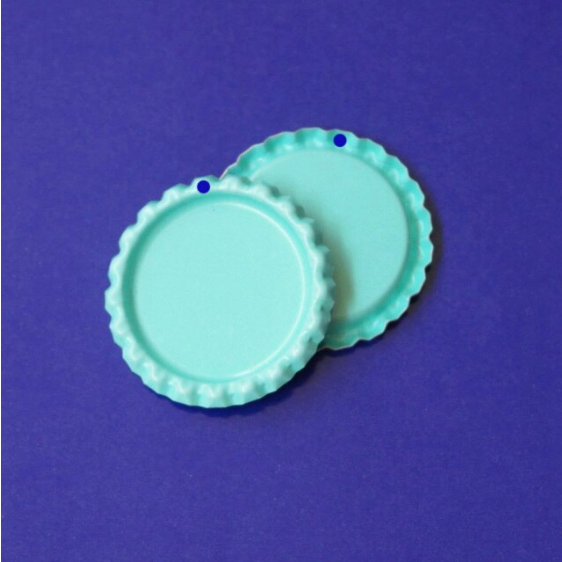 Miniatura: pendentif capsule - support cabochon 25 mm - 16 coloris