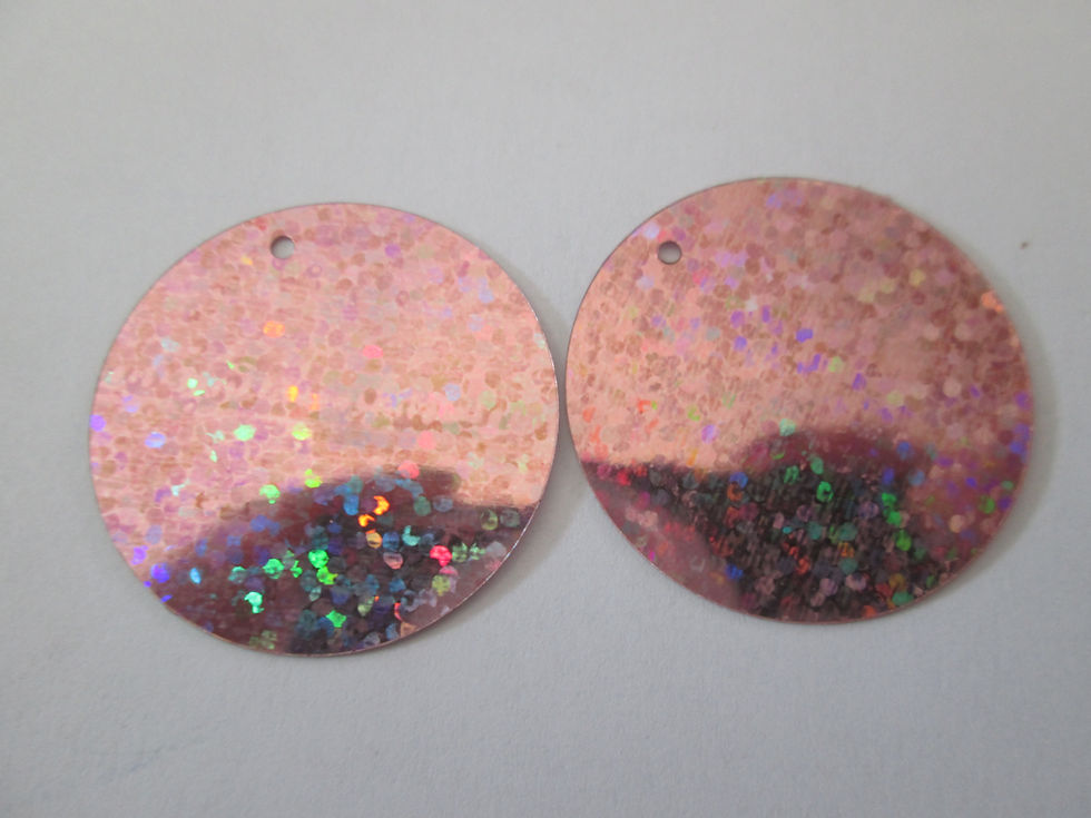 Thumbnail: 2 round PVC sequins - 30 mm - 14 colors