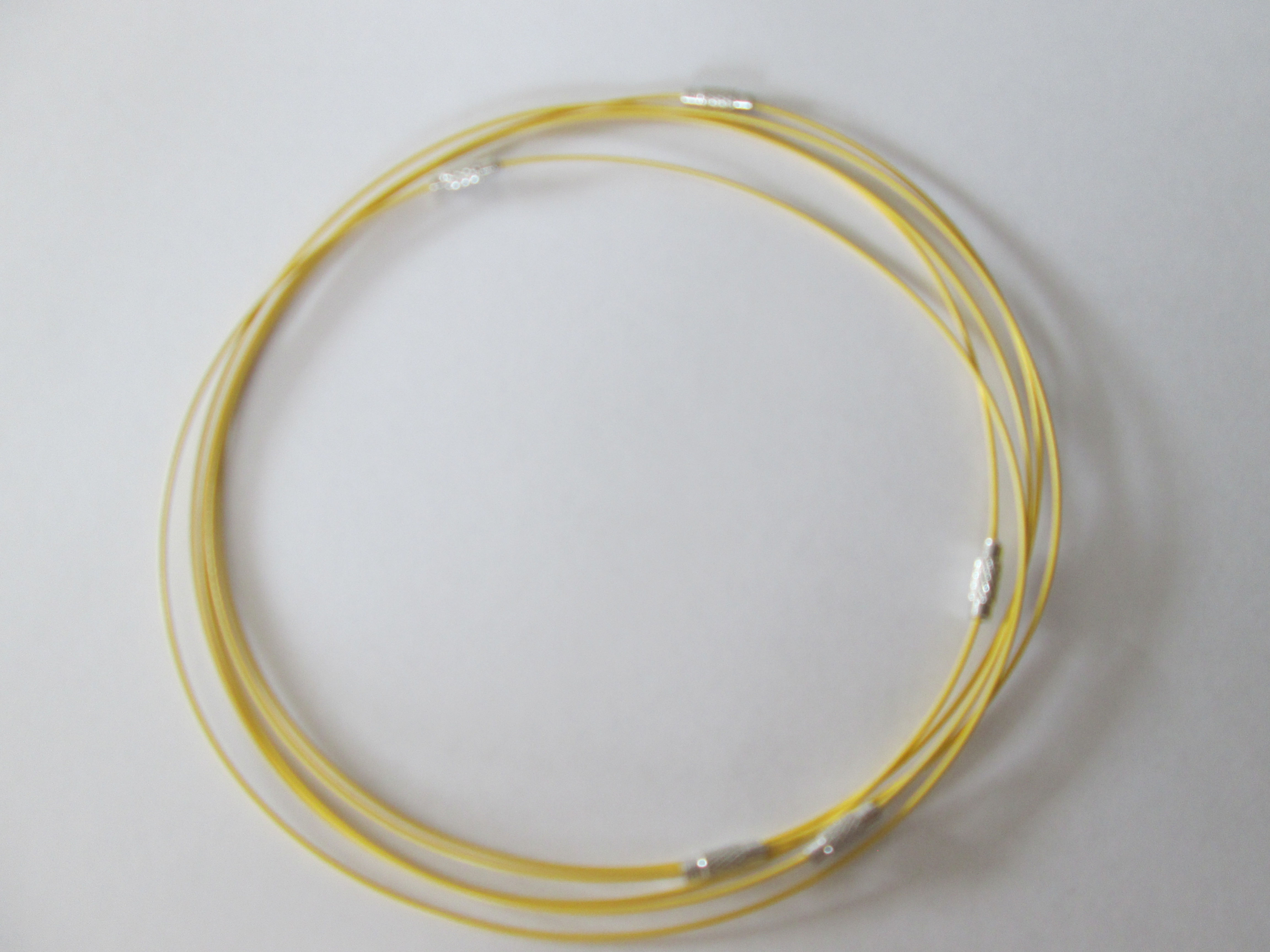 tour de cou  - coloris jaune - 44 cm