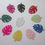 Miniatura: 4 estampes feuilles monstera - 20 x 15 mm - laiton peint - 10 coloris