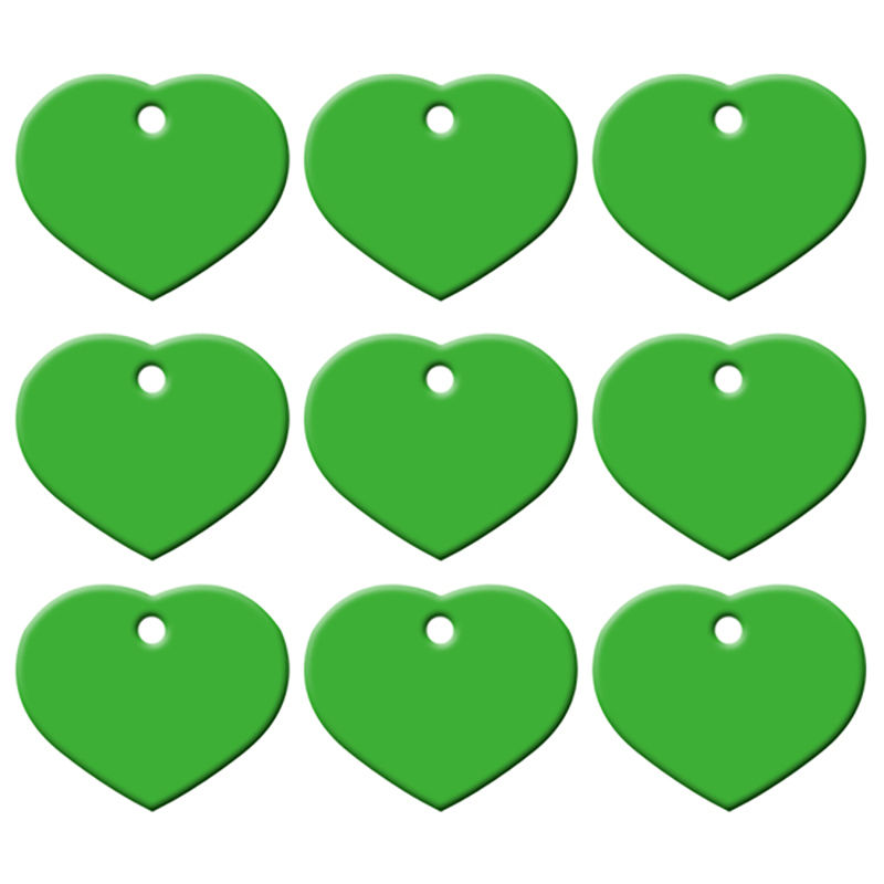 Miniatura: 1 estampe - médaillon coeur - 25 x 20 mm - 10 coloris - aluminium