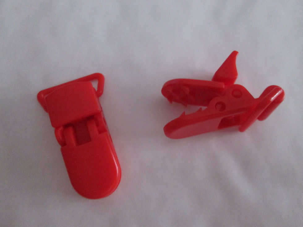 Miniatura: pince bretelle - 43 x 25 mm- plastique - 10 coloris au choix