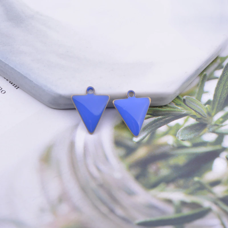 Miniatura: 2 sequins triangle - 14 x 12 mm - 9 coloris