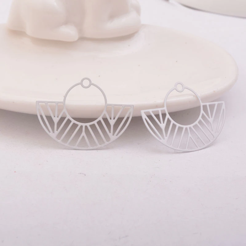 Thumbnail: 2 candlestick prints - 30 x 23 mm - painted brass - 11 colors