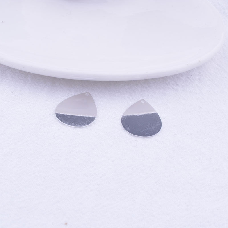 Thumbnail: 4 drops prints - 21 x 15 mm - painted brass - 10 colors