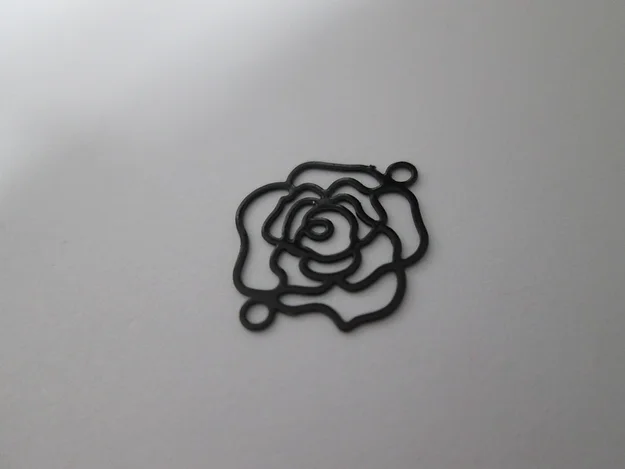 Miniatura: 2 estampes connecteurs rose - 15 x 13 mm - laiton - 5 coloris au choix