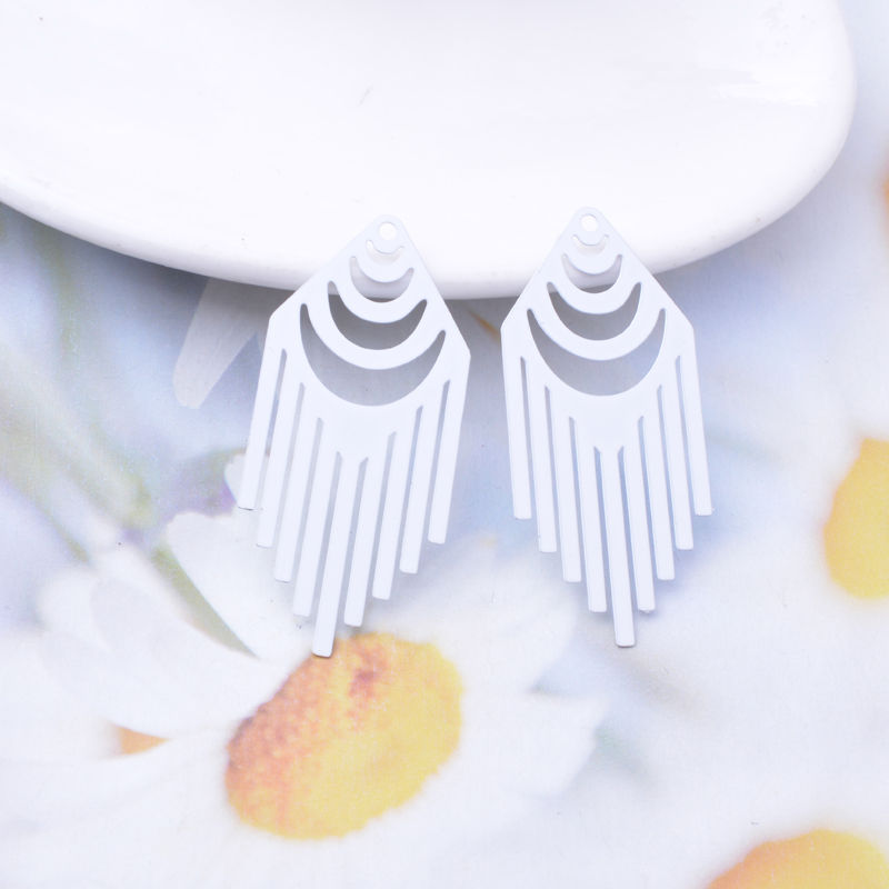Miniatura: 2 estampes losanges - 45 x 20 mm - laiton - 10 coloris