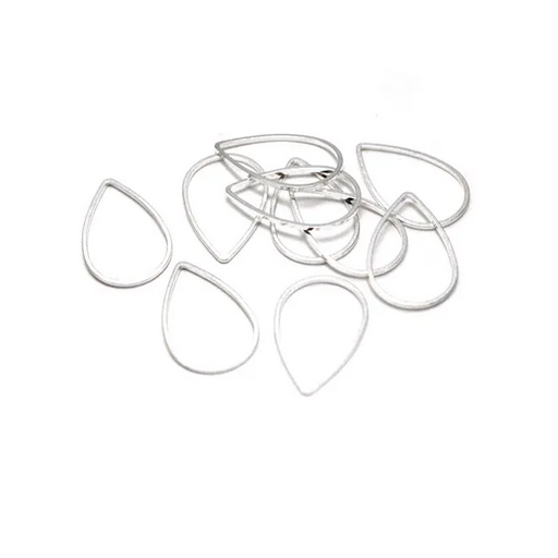 Miniatura: 10 connecteurs gouttes fil - 21 x 15  mm - laiton - 6 coloris