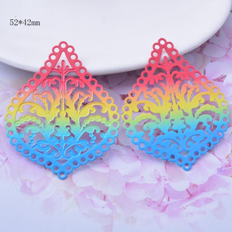 Miniature : 2 estampes multicolores  -  laiton -  8 modèles