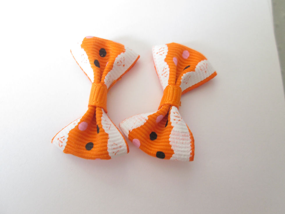 Thumbnail: 2 dots and lace knots - 35 x 25 mm - cotton and polyester - 13 colors