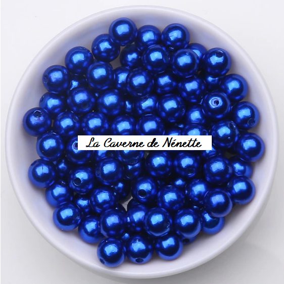Thumbnail: acrylic pearls - imitation cultured pearl - 6 mm - 12 colors