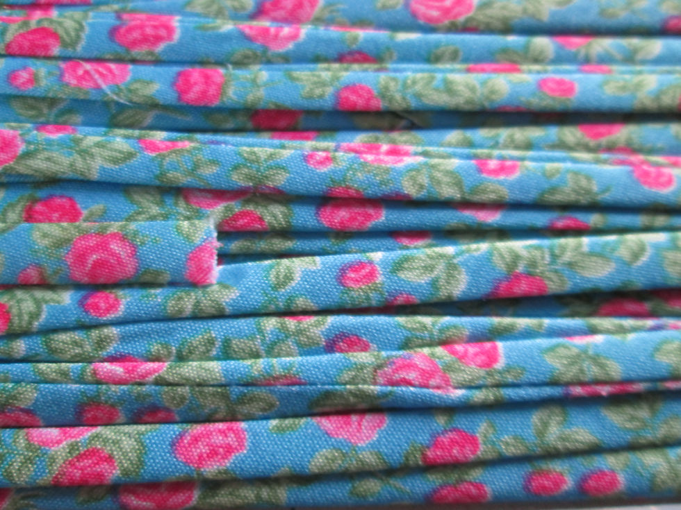 Miniature : 1 mètre de cordon spaghetti - biais liberty  - 5 mm - 4 coloris