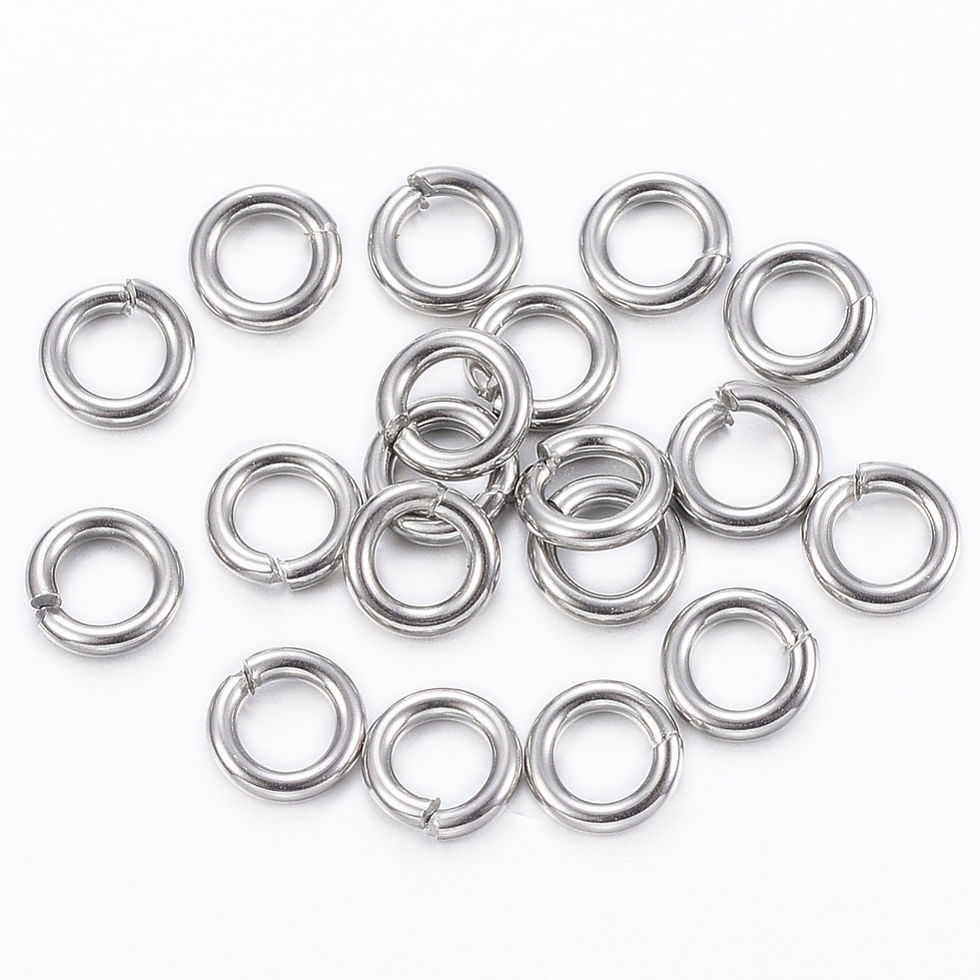 Miniatura: 5 x 1  mm - Anneaux de jonction ouverts - 6 coloris au choix