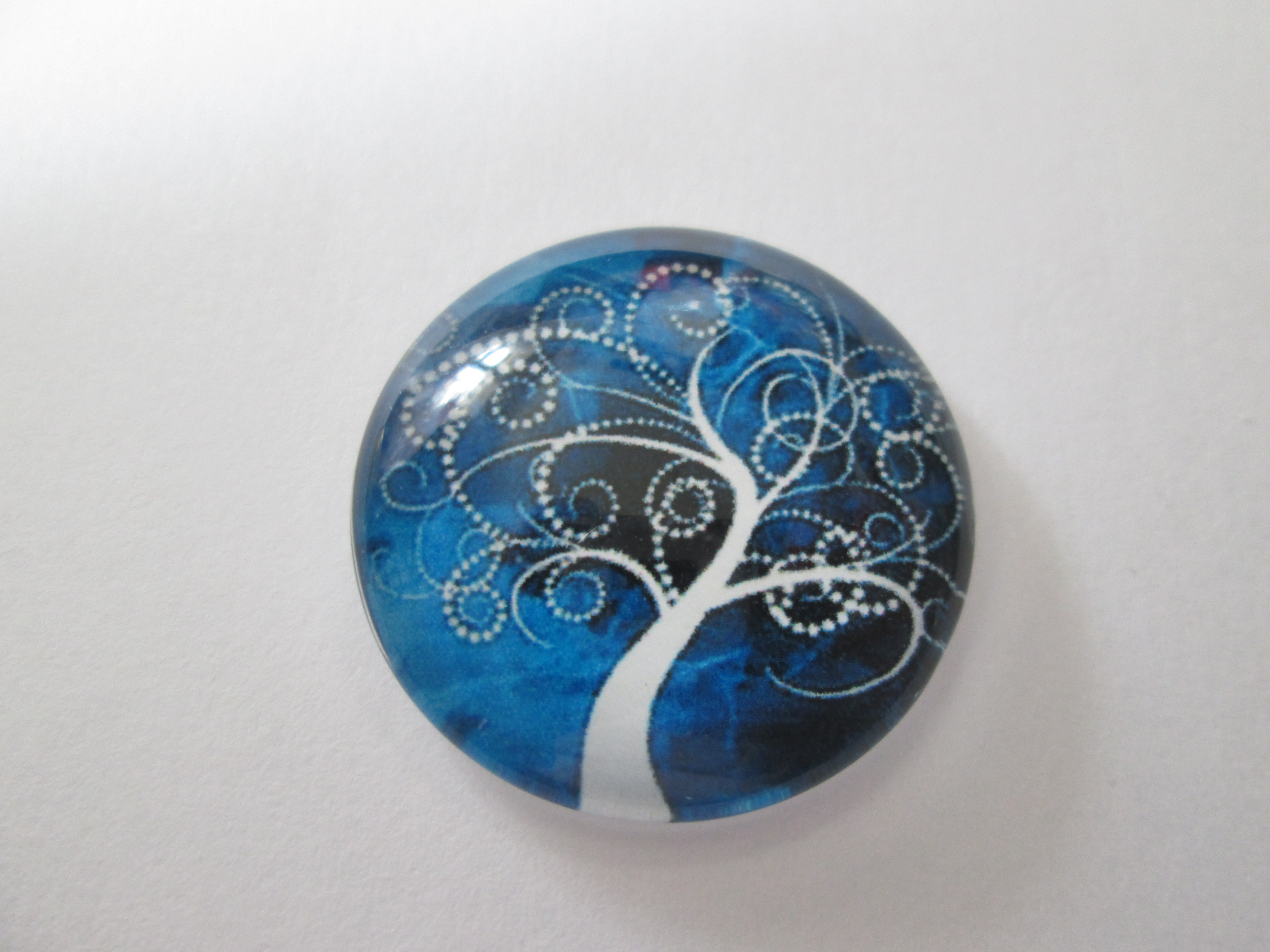 cabochon  arbre de vie - 25 mm - verre imprimé - # 17