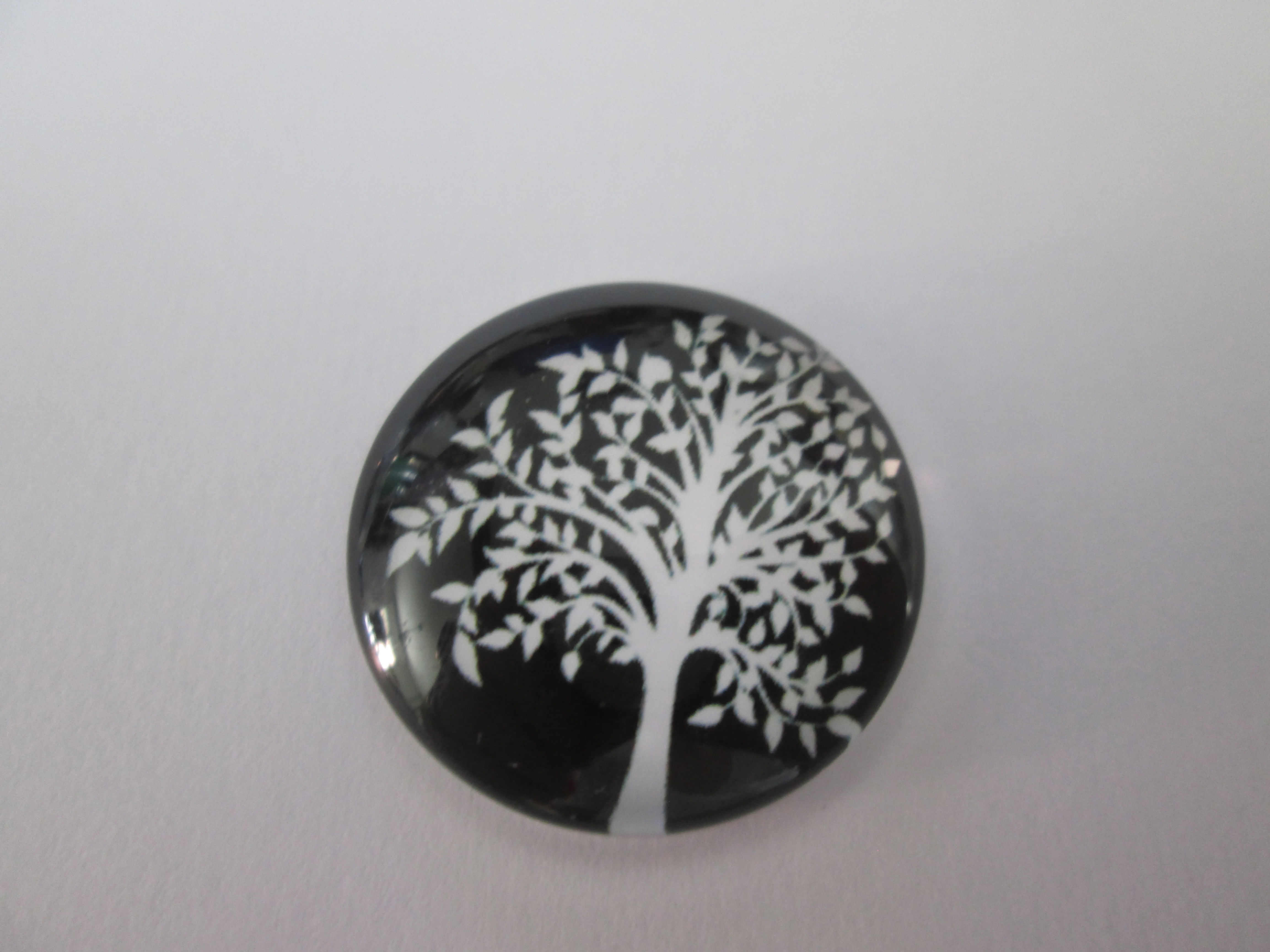 cabochon  arbre de vie - 25 mm - verre imprimé - # 8
