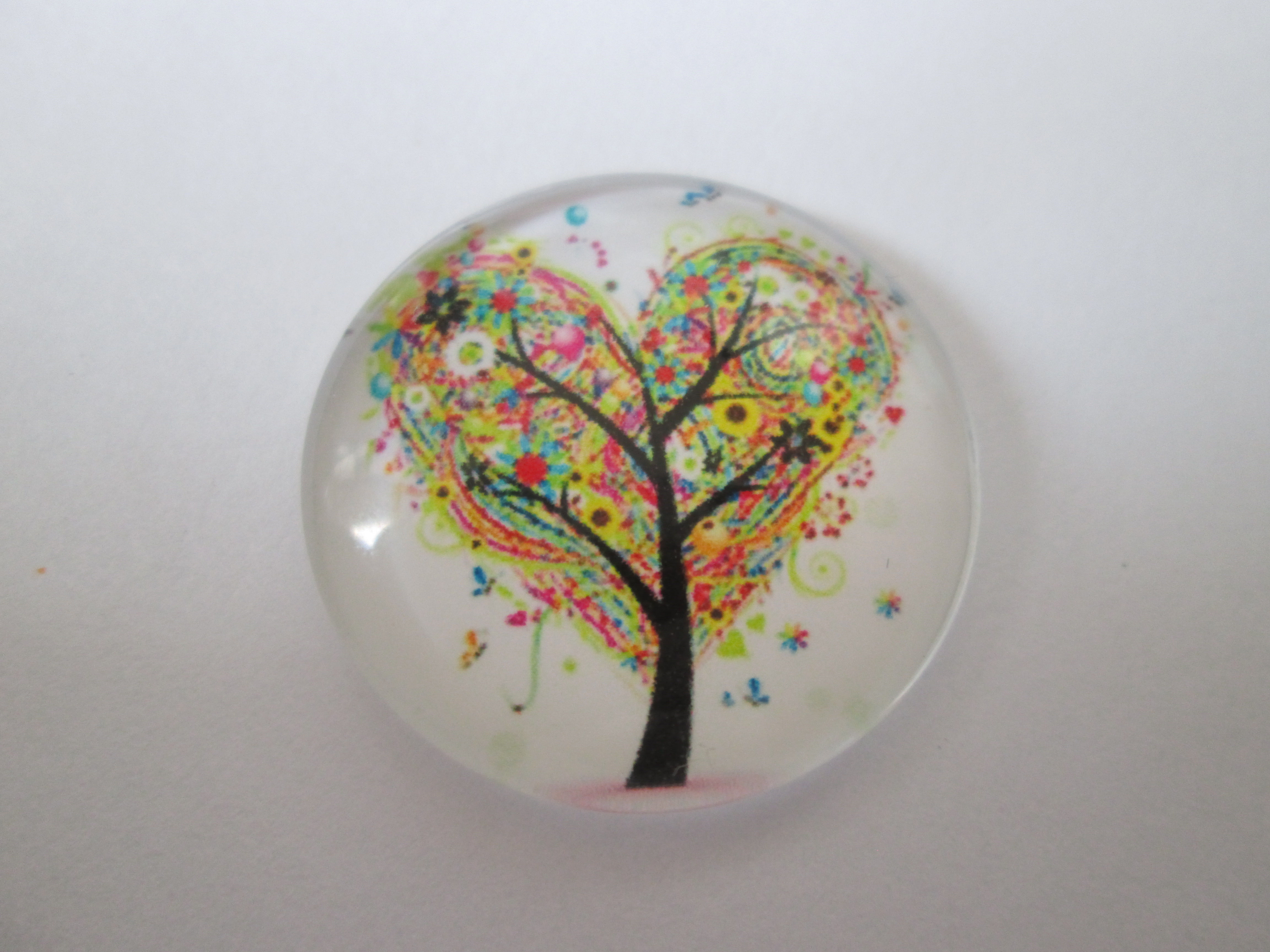 cabochon  arbre de vie - 25 mm - verre imprimé - # 50