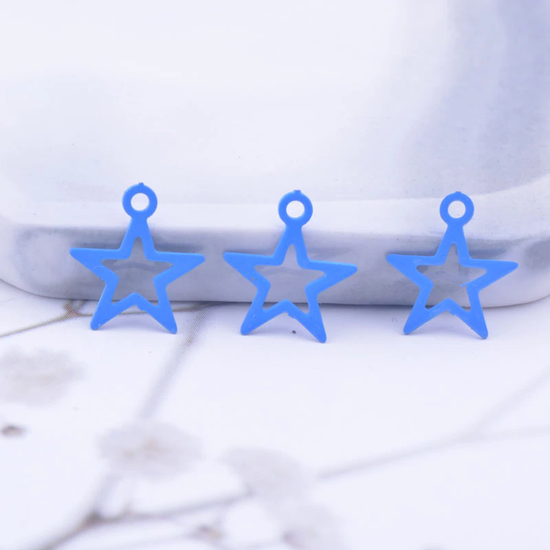 Miniature : 10 estampes étoiles 11 x 10 en laiton - 14 coloris