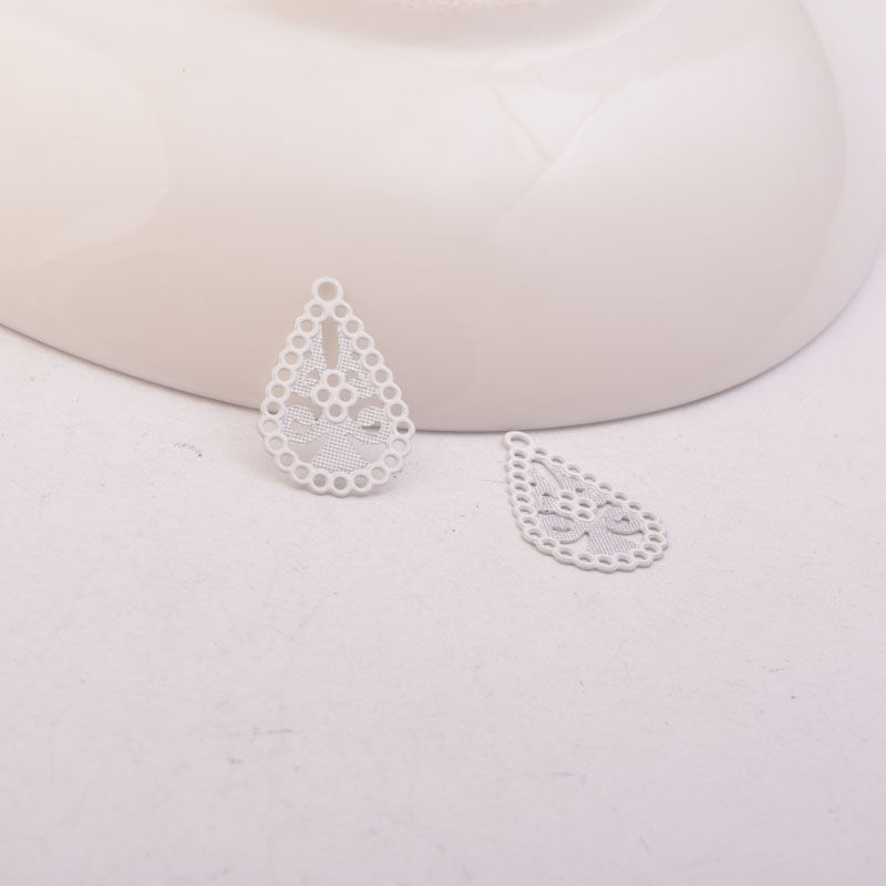 Thumbnail: 4 drop stamps - 17 x 12 mm - brass - 8 colors