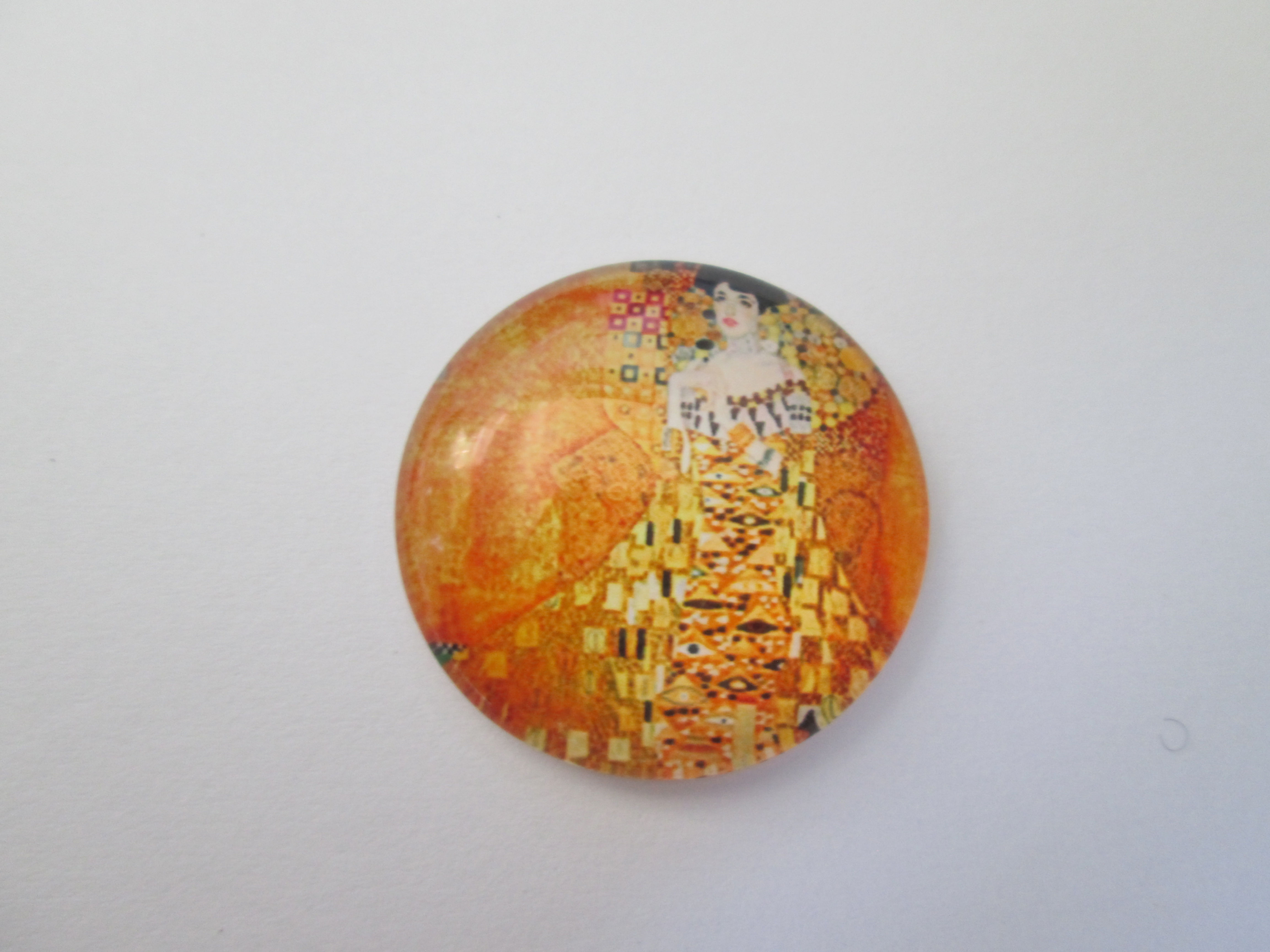 cabochon Klimt - 25 mm - verre imprimé