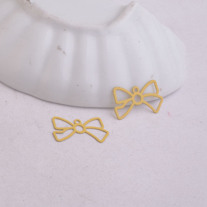 Miniature : 2 estampes noeud papillon - 20 x 10 mm - 10 coloris - laiton