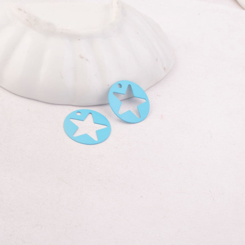Thumbnail: 2 round spiral stamps - 18 mm - brass - 11 colors