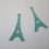 Thumbnail: 4 Eiffel Tower prints - 20 x 10 mm - brass - 9 colors to choose from