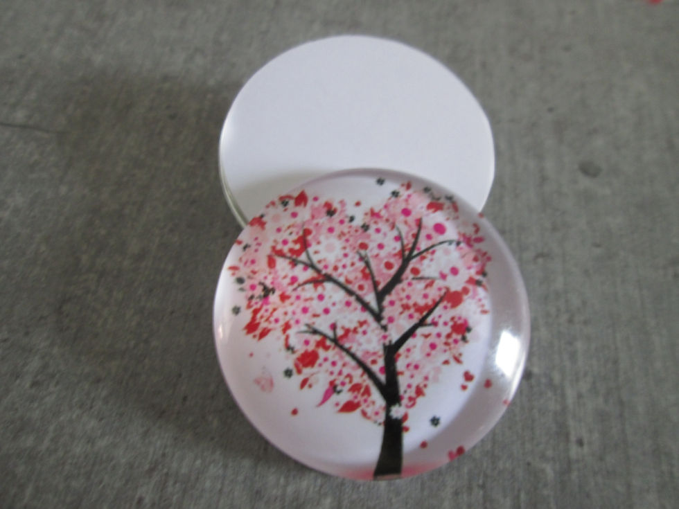 Miniaturbild: 30 mm - cabochon verre rond - arbre de vie - 9 modèles