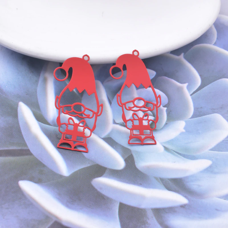 Miniature : 2 estampes lutin de Noël au soldat - 36 x 18 - 10 coloris - laiton