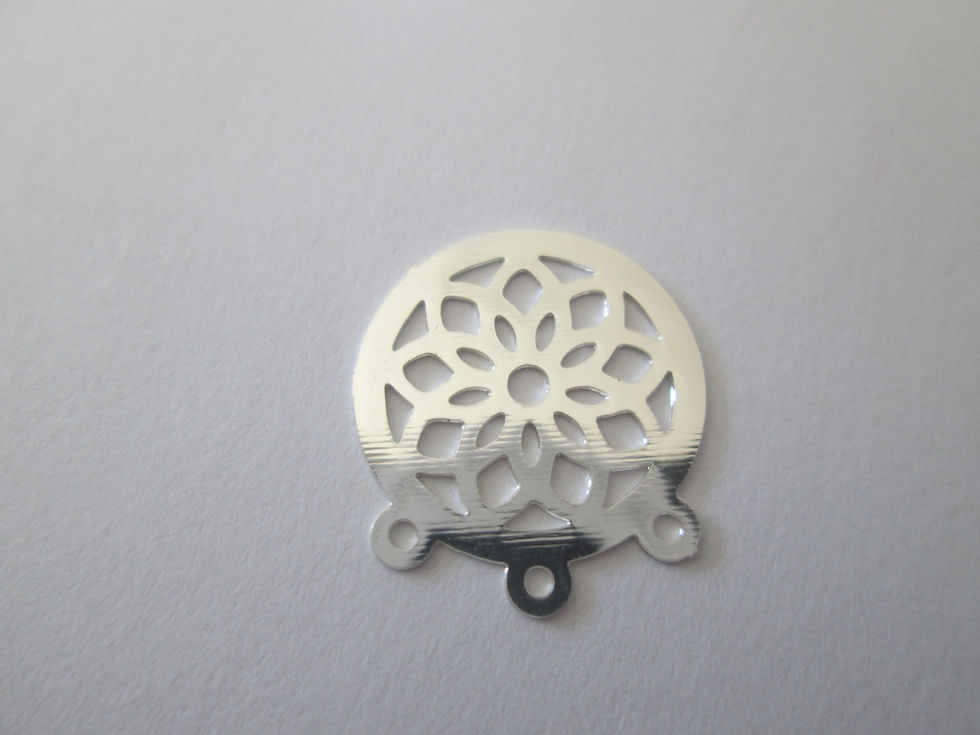 Miniatura: 4 estampes attrapes rêves - 16 x 15 mm - laiton peint - 3 coloris