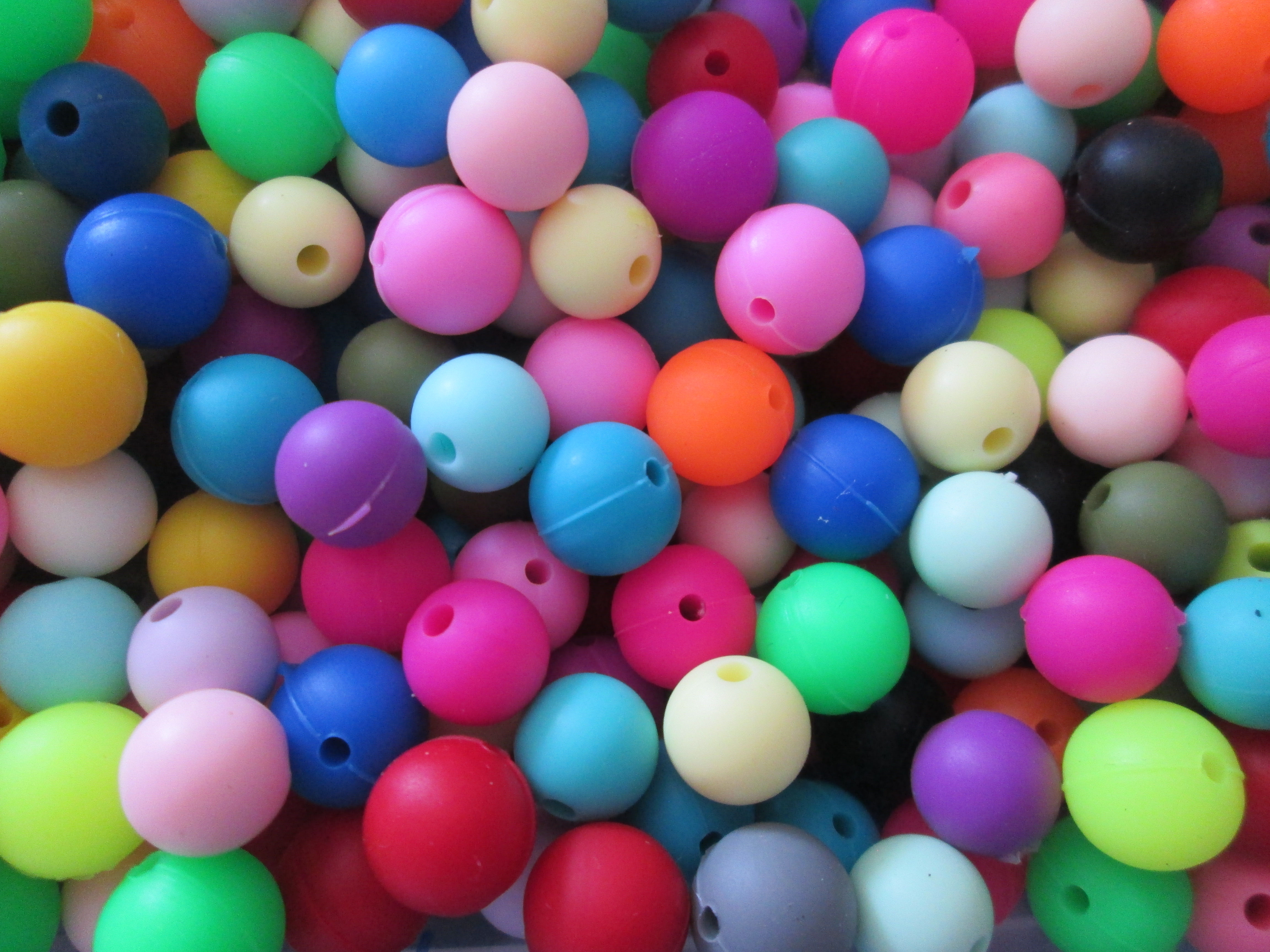 10 mm - 10 perles rondes en silicone