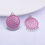 Thumbnail: 2 candlesticks for earrings - enamelled silver metal - 6 colors