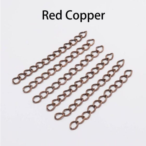 Miniature : 10 chainette d'extension - 5 x 3 mm - 7 coloris