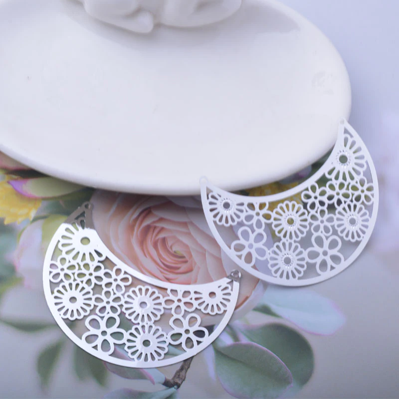 Miniature : 2 estampes plastron - 50 x 40 mm - 8 coloris - laiton