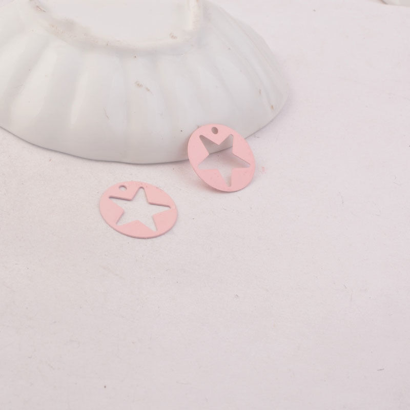 Thumbnail: 2 round spiral stamps - 18 mm - brass - 11 colors