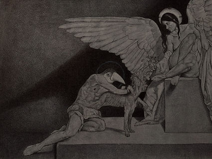 The Visitation, Ballpoint pen on paper, 2022 - oryiman agbaka.jpg