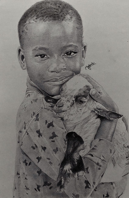 Lamb of God, Ballpoint pen on paper, 2021 - oryiman agbaka.jpg