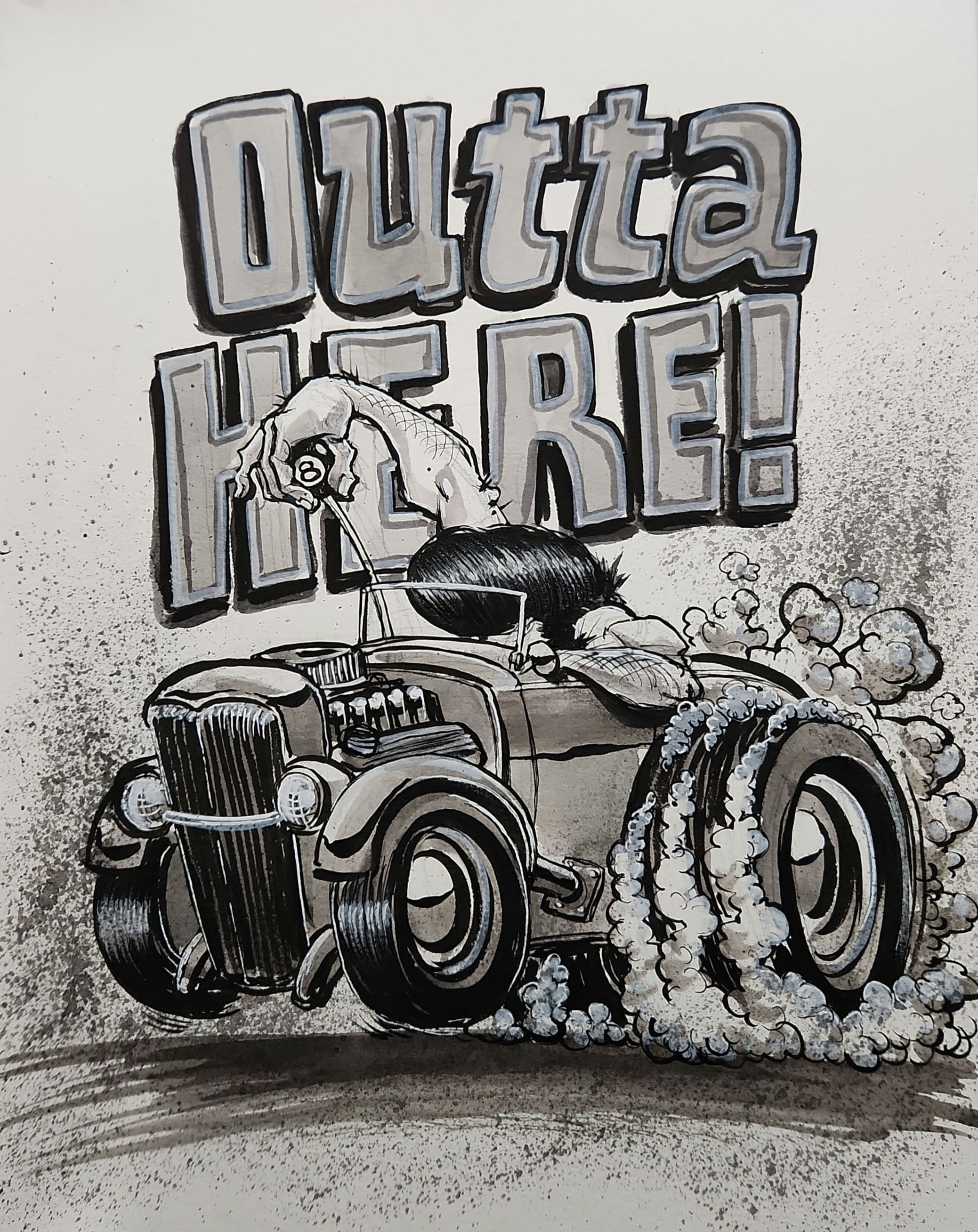 Outta Here 11x14 ORIGINAL