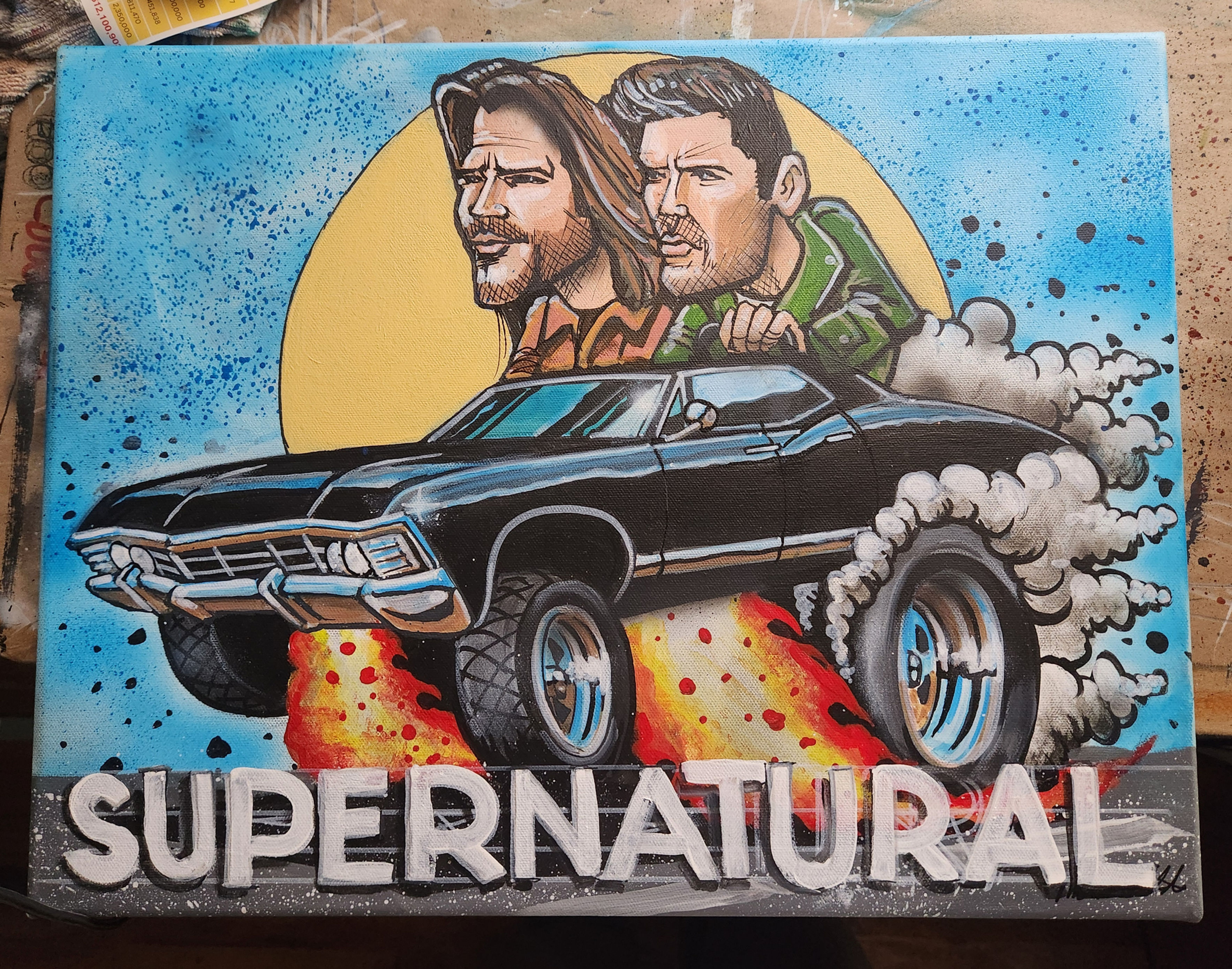 Original "Supernatural" 16"x20" Acrylic on Canvas