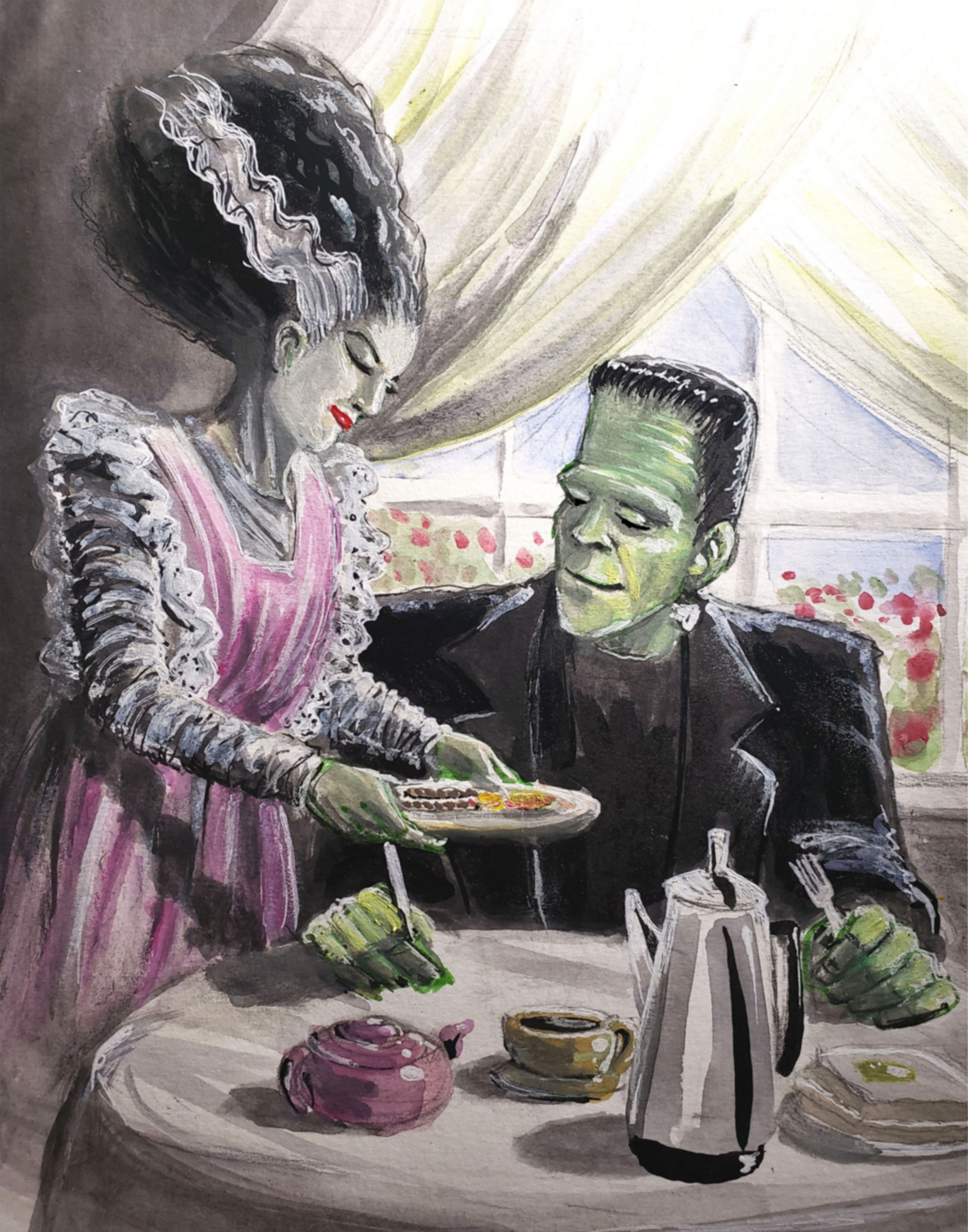 Breakfast with the Bride Print