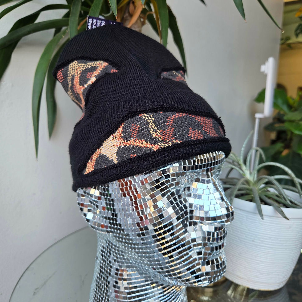 Thumbnail: Fabric Scrap Rework Beanies